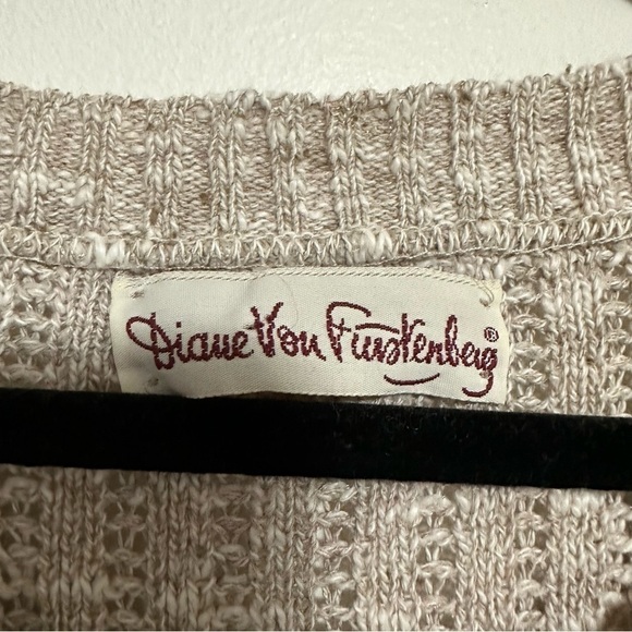 Vintage Diane Von Furstenberg Cotton/Linen Striped Sweater - Picture 5 of 5